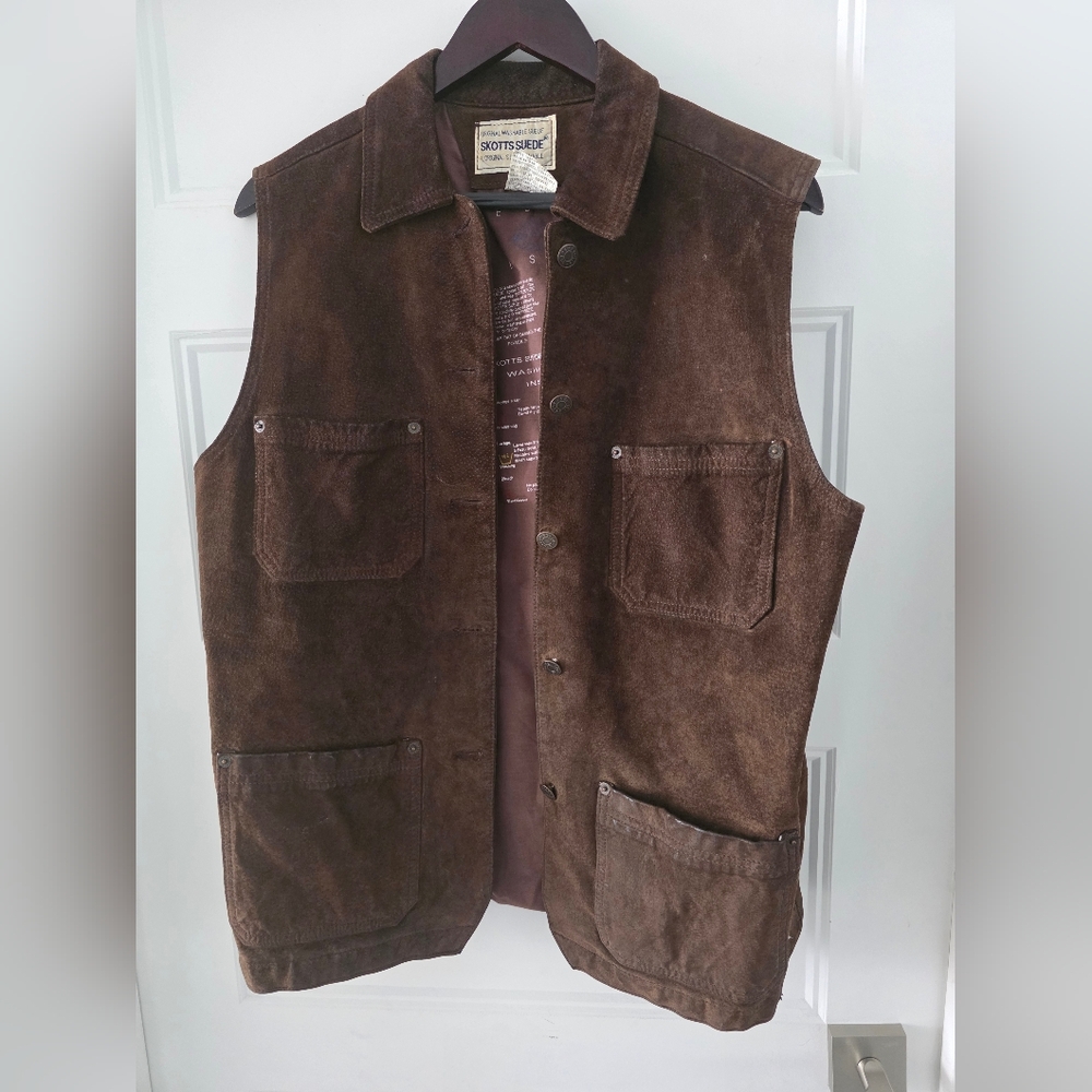 Brown Suede Men's Vest